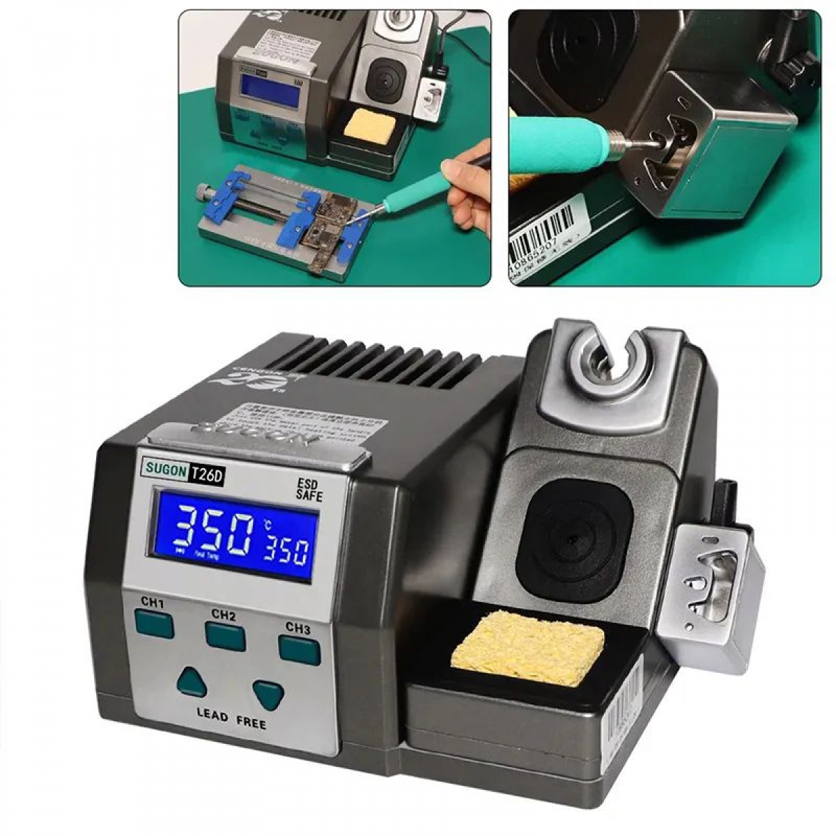 Sugon T26D C210 Lehim Istasyonu 3 Uçlu