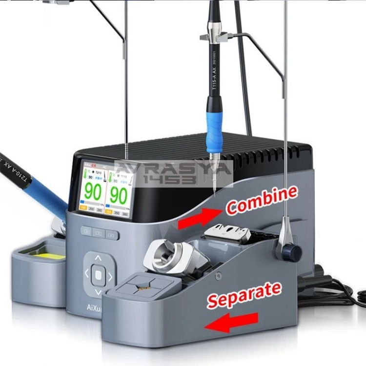 Aixun T420D (T210 + T115) 6 Adet Havya Ucu Lehim Istasyonu