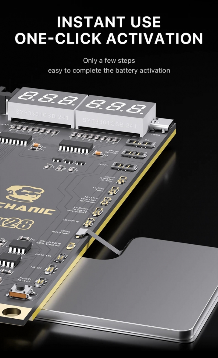 Mechanic Max 28 Android Iph 5 Den Iph 16 Pro Max Batarya Şoklama