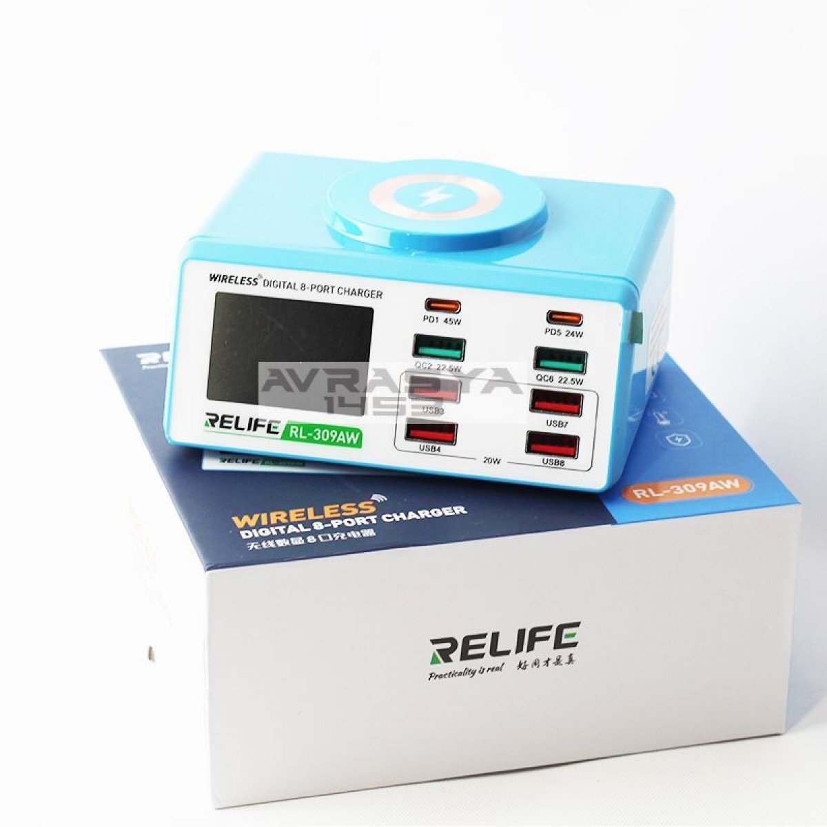 Relife Rl-309AW Nfc 8 Port Usb Tester Relife Rl-309AW Nfc 8 Port Usb Tester