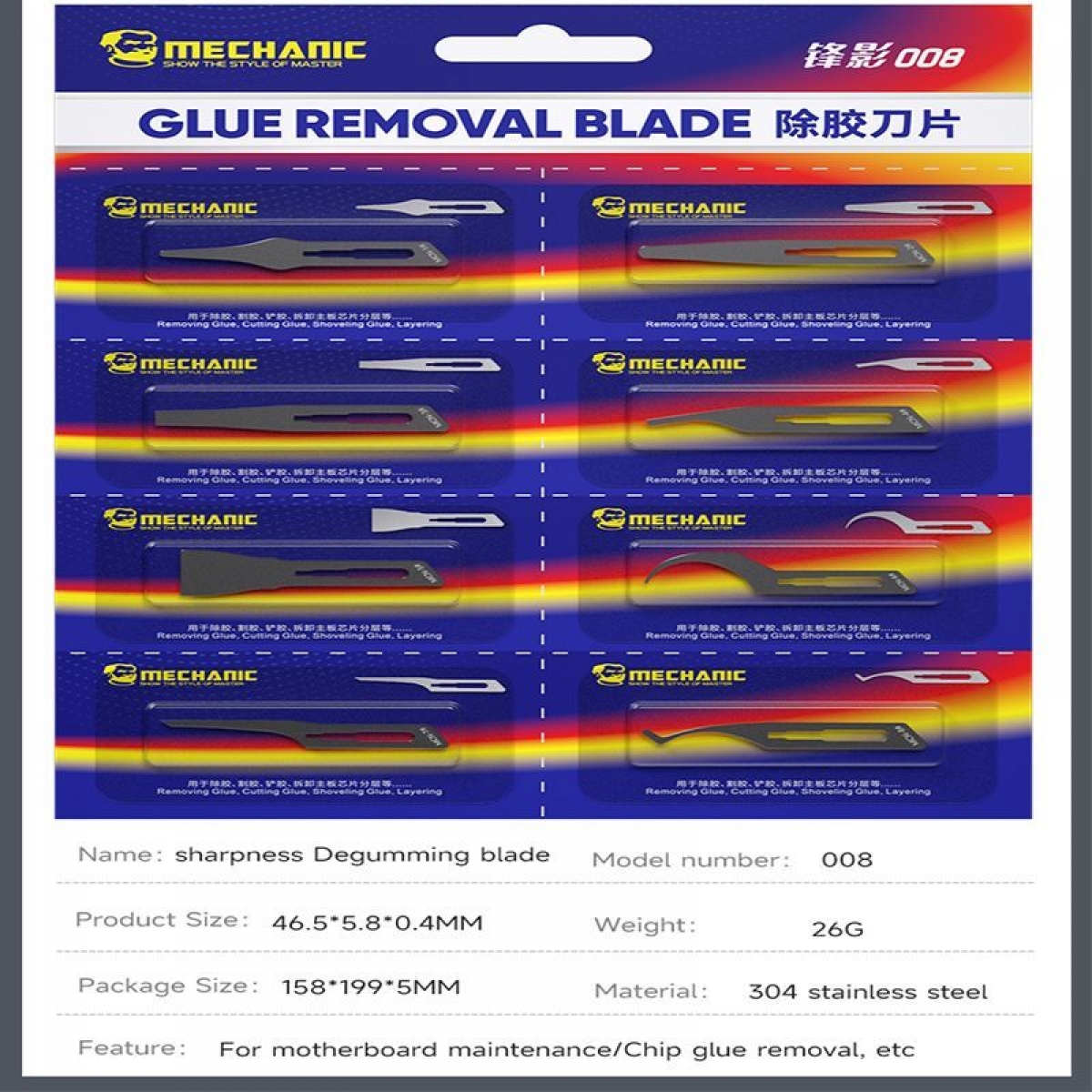 Mechanic 008 Set Neşter Takımı