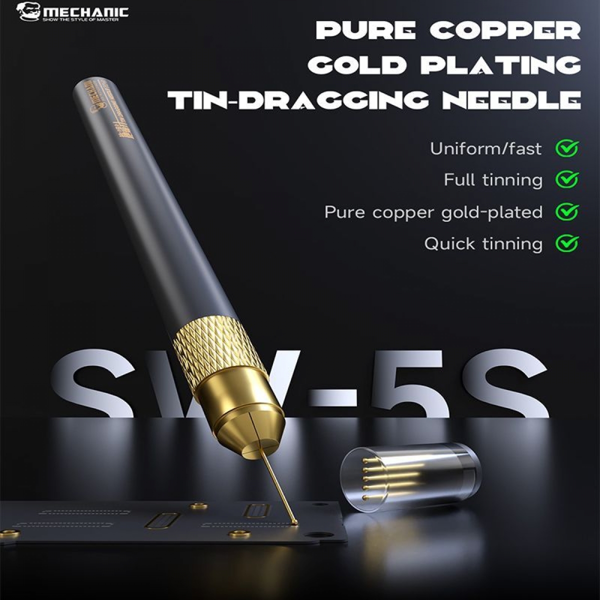 Mechanic SW-5S Lehim Yolu Için Anakart Kazıma