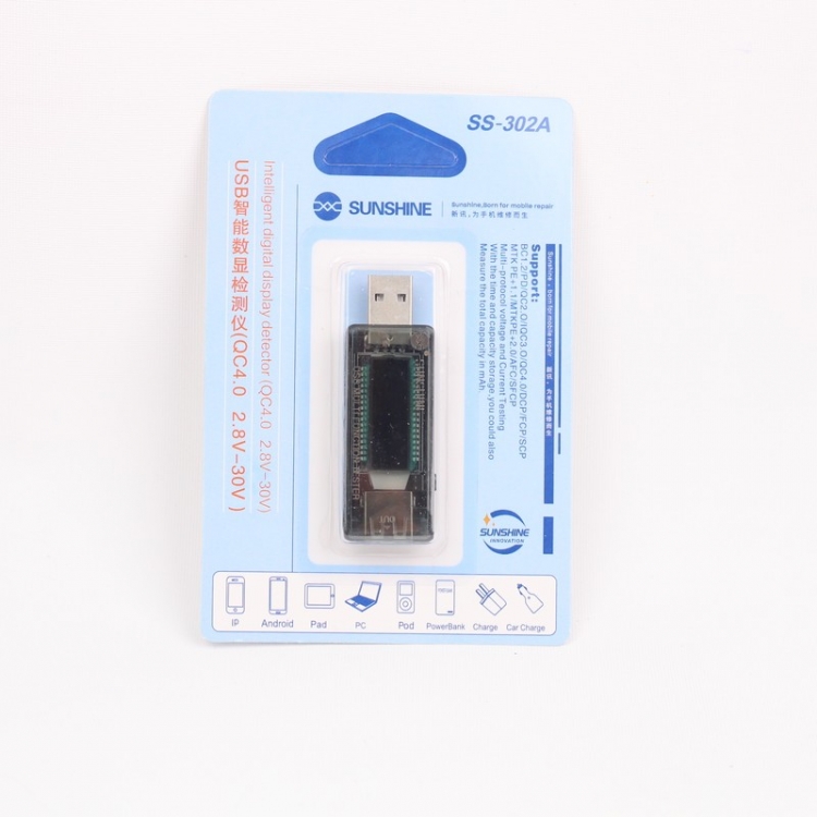 Sunshine Ss-302A Usb Voltaj Ölçücü