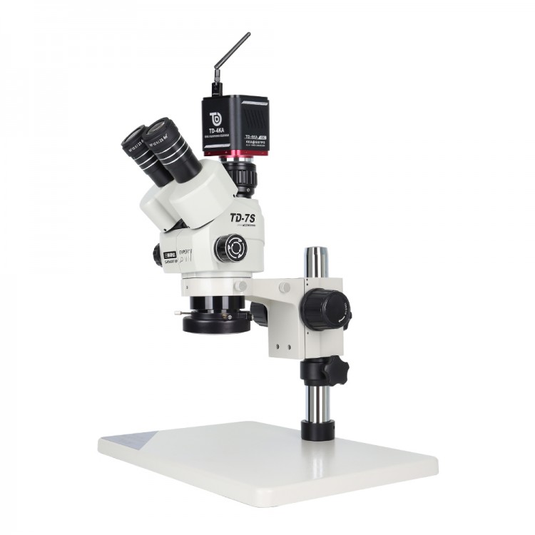 Mikroskop Td-7s Kamera Yuvalı Siyah Kafa Kırmızı Ped