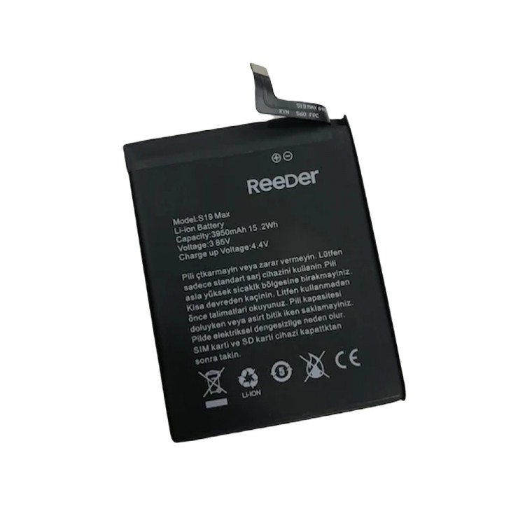 Reeder S19 MAX L Batarya Pil Orijinal Kapasite Logosuz Ürün (1. Kalitedir)