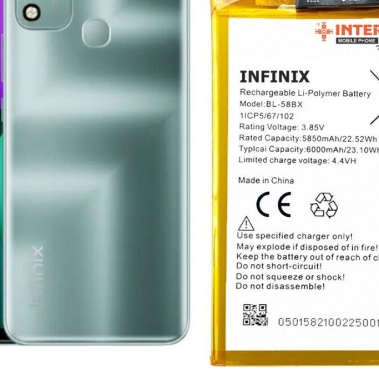Infinix HOT 10 PLAY Batarya Pil Orjinal Mah Logosuz Ürün BL-58BX