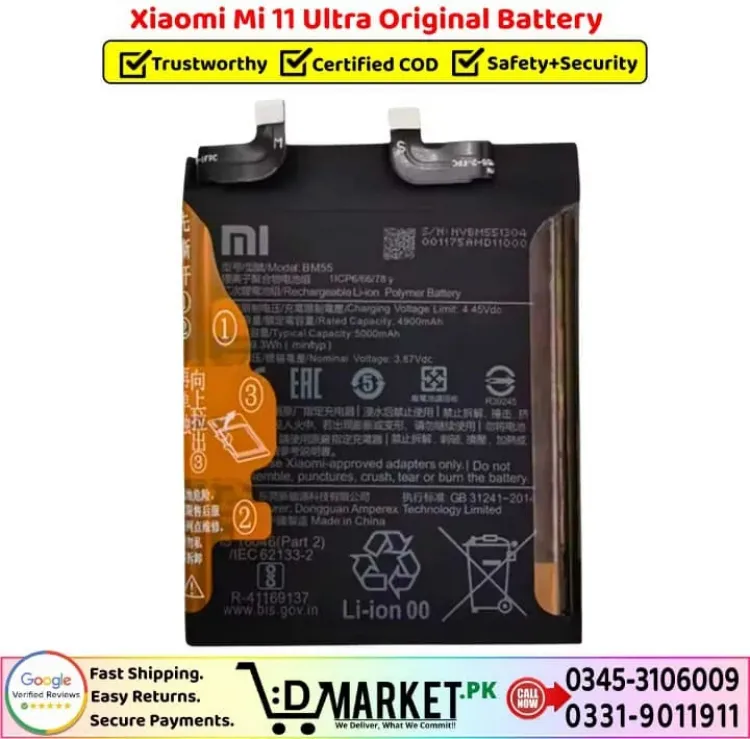 Xiaomi Mİ 11 Ultra Batarya Pil Orjinal Mah Logosuz Ürün BM4K
