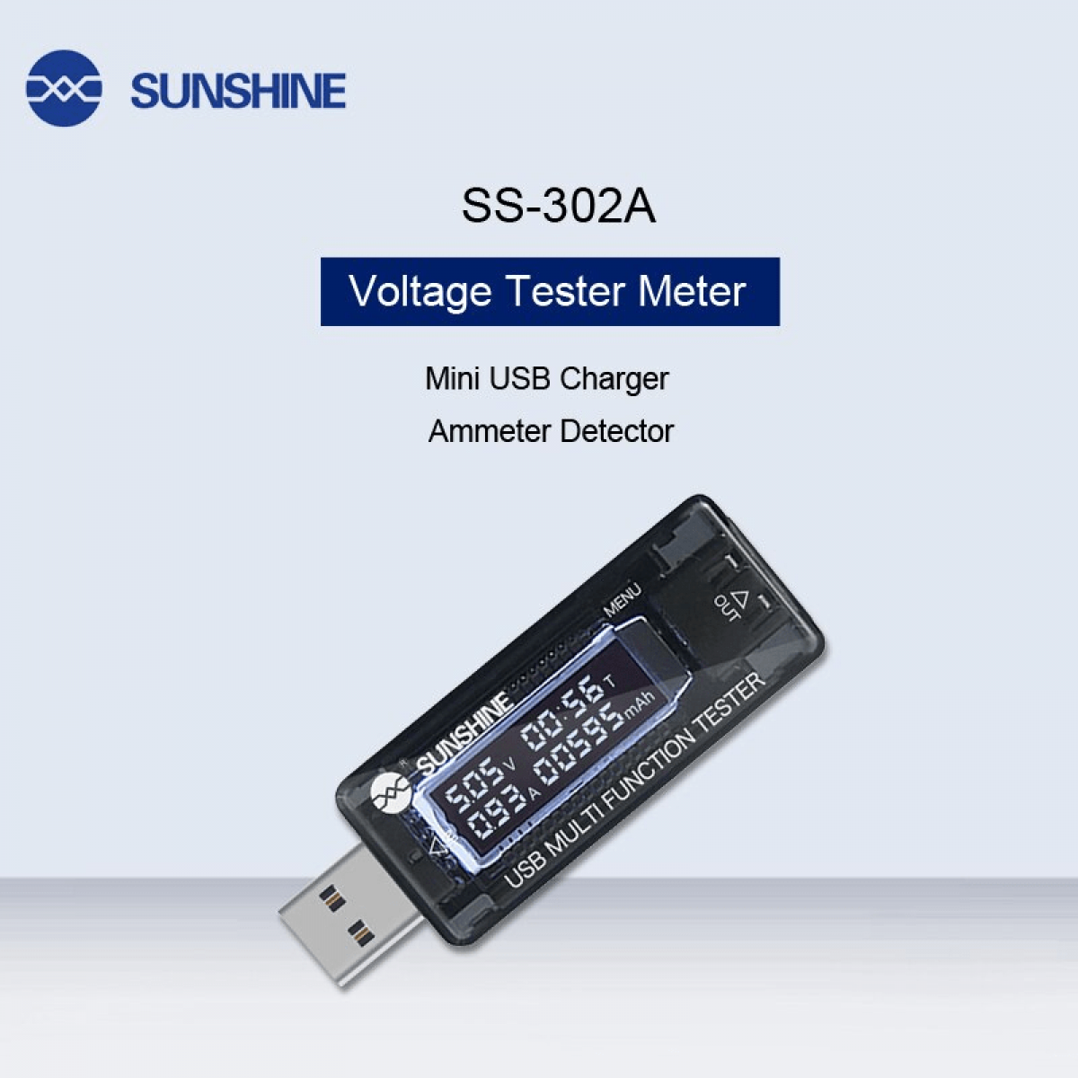 Sunshine Ss-302A Usb Voltaj Ölçücü Sunshine Ss-302A Usb Voltaj Ölçücü