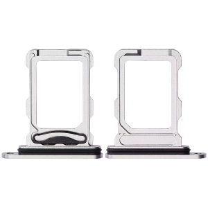 İphone 16 Pro / 16 Pro Max için Çift Sim Kart Tepsisi (Beyaz Titanyum)