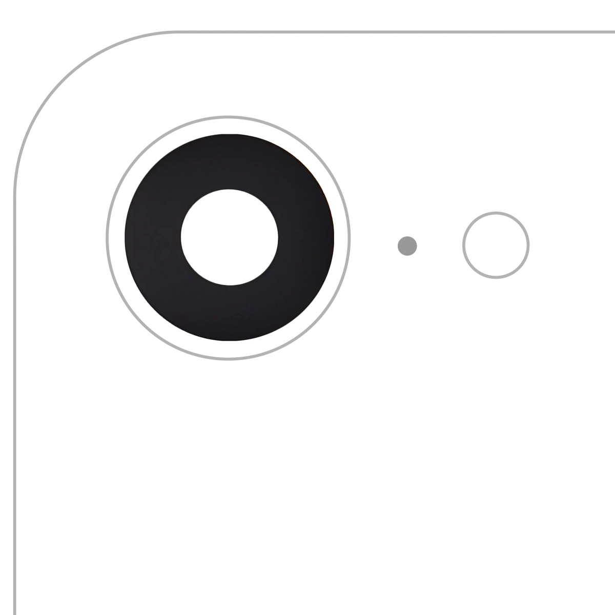 İphone 16e Arka Kamera Lensi Yapışkanlı (Yalnızca Cam) (Gerçek Safir)