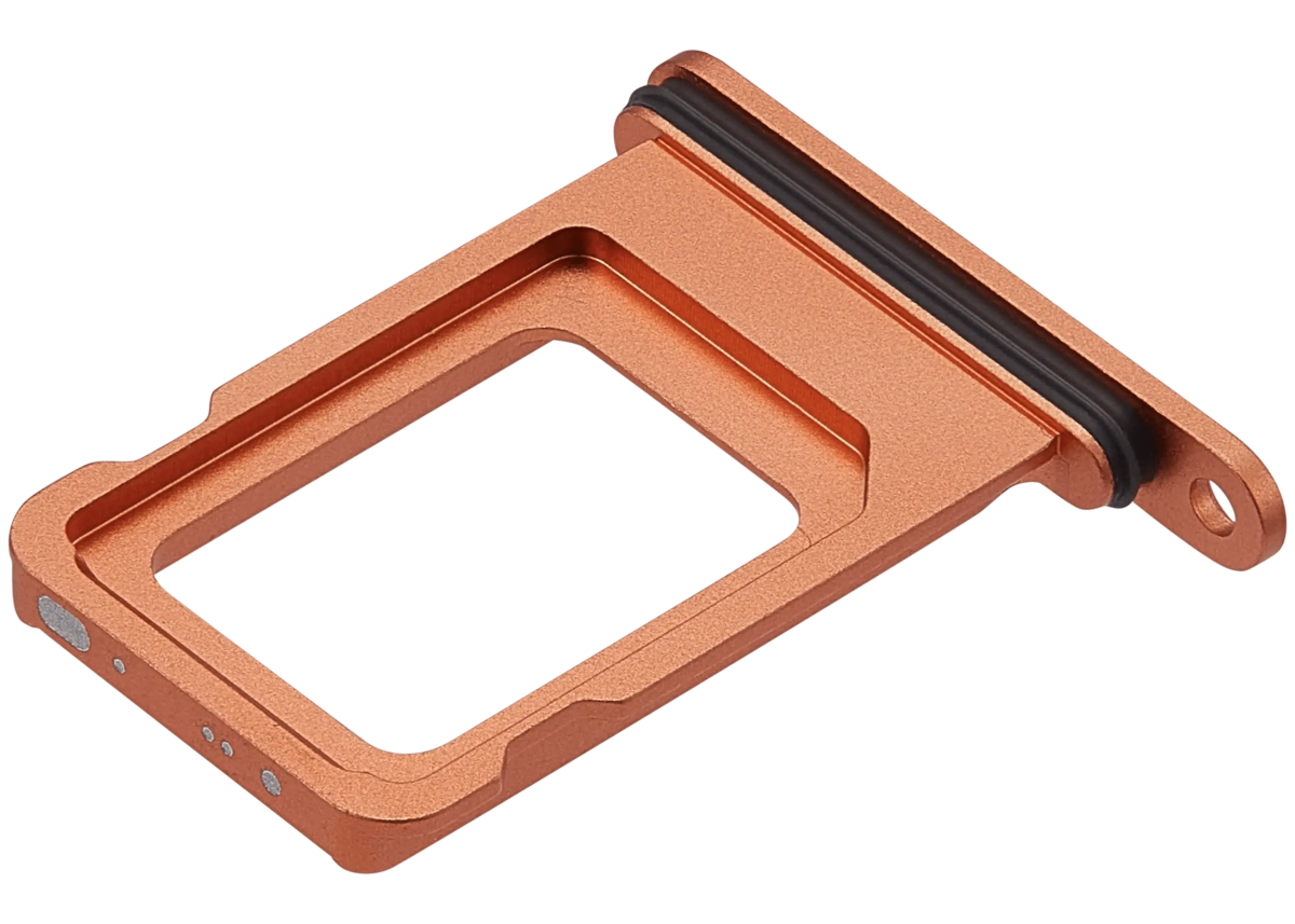 İphone 17 Pro Max ile Uyumlu Tek Sim Kart Tepsisi (Kozmik Turuncu)