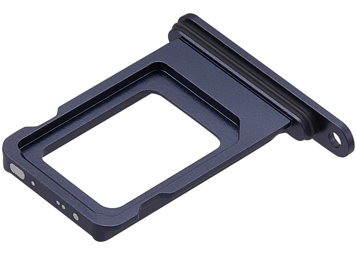 İphone 17 Pro Max ile Uyumlu Tek Sim Kart Tepsisi (Koyu Mavi)