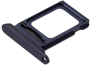 İphone 17 Pro Max ile Uyumlu Çift Sim Kart Tepsisi (Koyu Mavi)