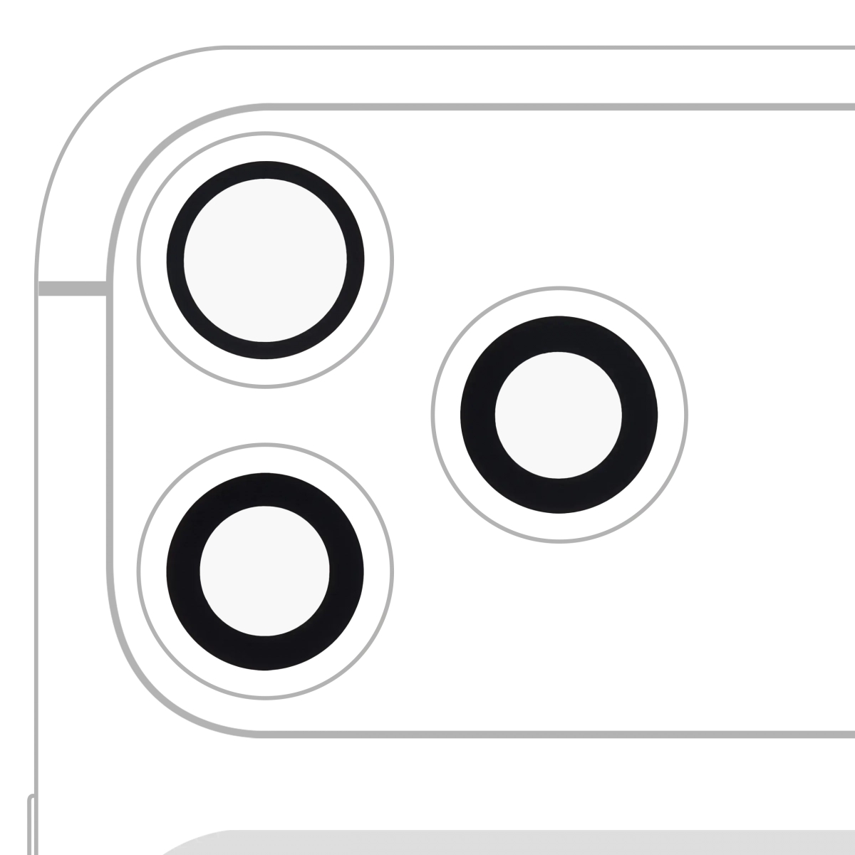 İphone 17 Pro / 17 Pro Max için Arka Kamera Lensi (Yalnızca Cam) Yapışkanlı (3 Parça Set)