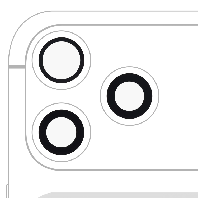 İphone 17 Pro / 17 Pro Max için Arka Kamera Lensi (Yalnızca Cam) Yapışkanlı (3 Parça Set)