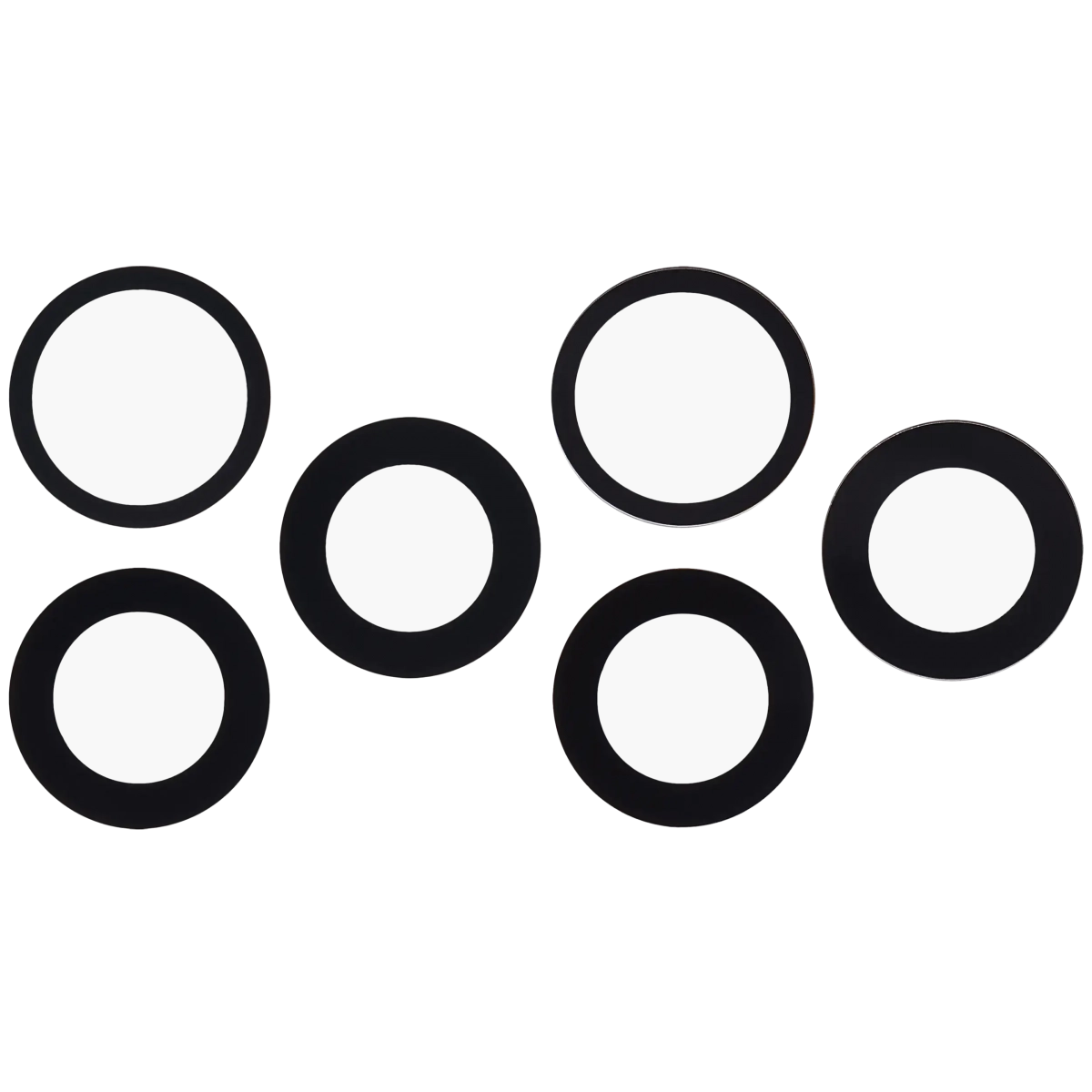 İphone 17 Pro / 17 Pro Max için Arka Kamera Lensi (Yalnızca Cam) Yapışkanlı (3 Parça Set)