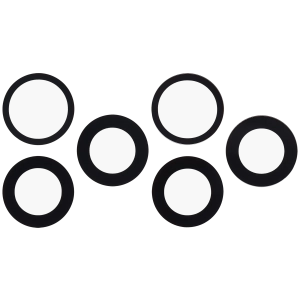 İphone 17 Pro / 17 Pro Max için Arka Kamera Lensi (Yalnızca Cam) Yapışkanlı (3 Parça Set)