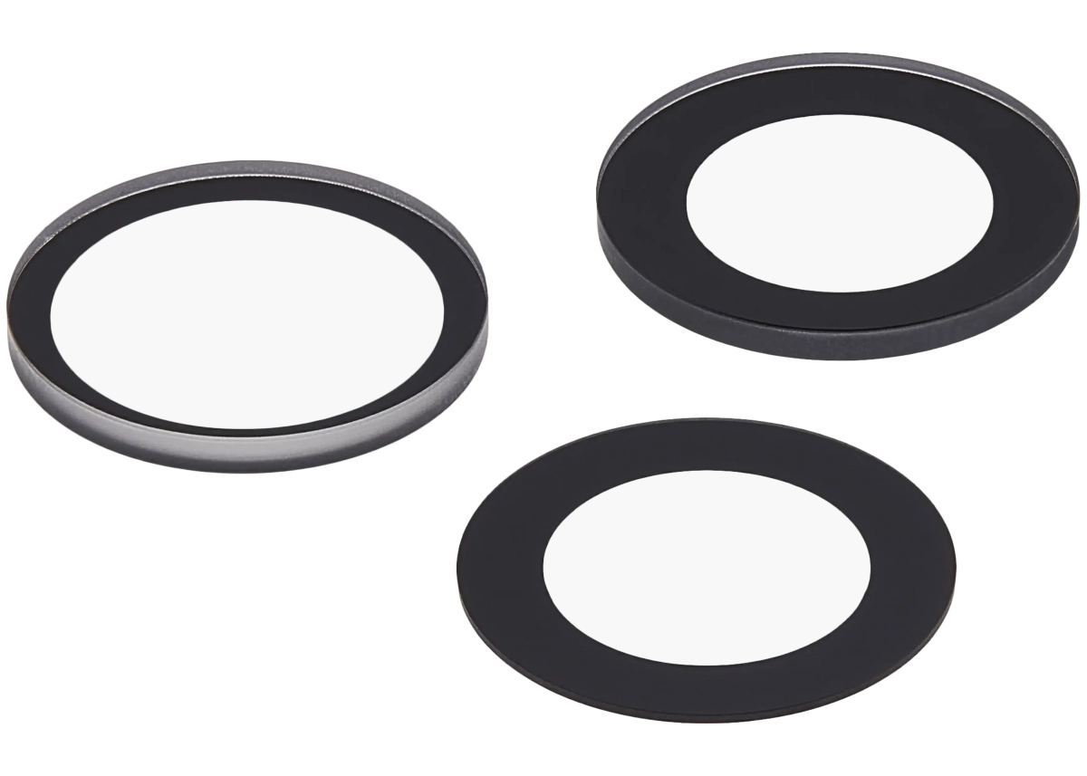 İphone 17 Pro / 17 Pro Max için Arka Kamera Lensi (Yalnızca Cam) Yapışkanlı (3 Parça Set)