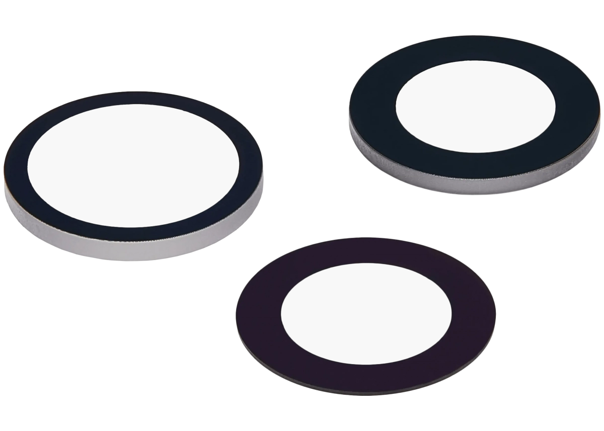 İphone 17 Pro / 17 Pro Max için Arka Kamera Lensi (Yalnızca Cam) Yapışkanlı (3 Parça Set)