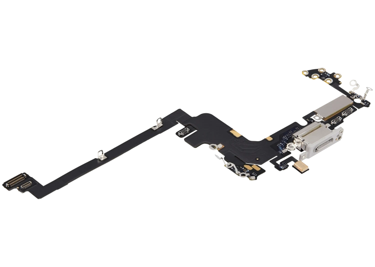 İphone 17 Pro için Şarj Bağlantı Noktası Filmi (Gümüş)