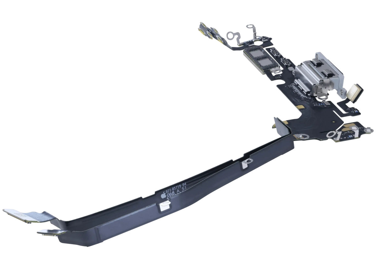 İphone 17 Pro USB-C Şarj Bağlantı Noktası Esnek Kablosu (eSIM)  (Kanada Versiyonu) (Gümüş)