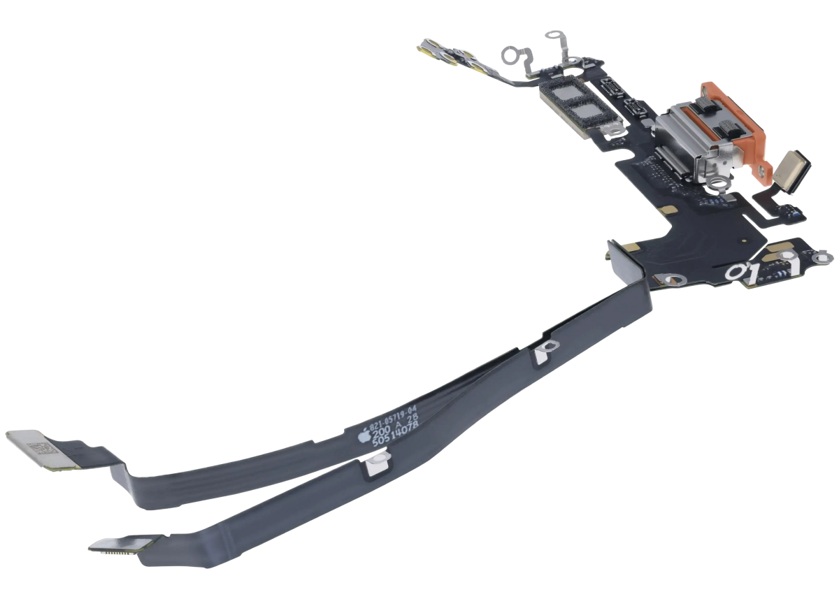 İphone 17 Pro USB-C Şarj Bağlantı Noktası Esnek Kablosu (eSIM)  (Kanada Versiyonu) (Kozmik Turuncu)