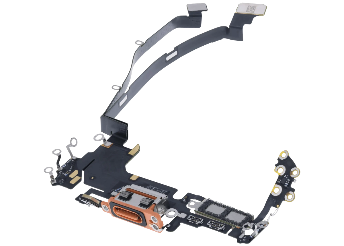 İphone 17 Pro USB-C Şarj Bağlantı Noktası Esnek Kablosu (eSIM)  (Kanada Versiyonu) (Kozmik Turuncu)