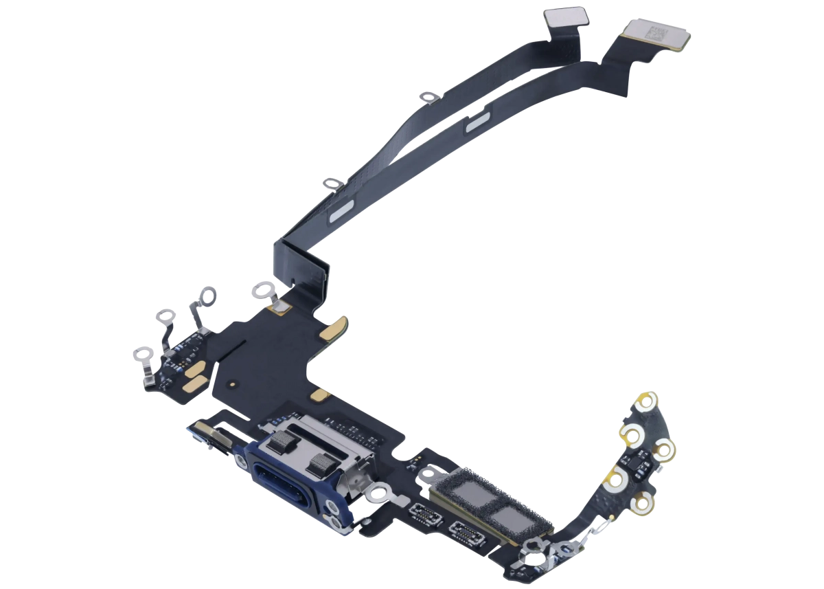 İphone 17 Pro USB-C Şarj Bağlantı Noktası Esnek Kablosu (eSIM)  (Kanada Versiyonu) (Koyu Mavi)