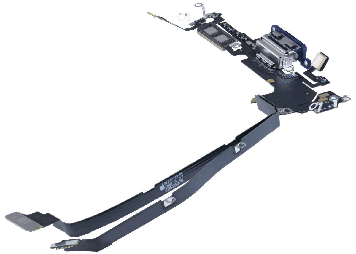 İphone 17 Pro USB-C Şarj Bağlantı Noktası Esnek Kablosu (eSIM)  (Kanada Versiyonu) (Koyu Mavi)